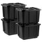 IRIS USA 11.5Gal Heavy-Duty Storage Plastic Bin Tote Container for Garage with Durable Lid